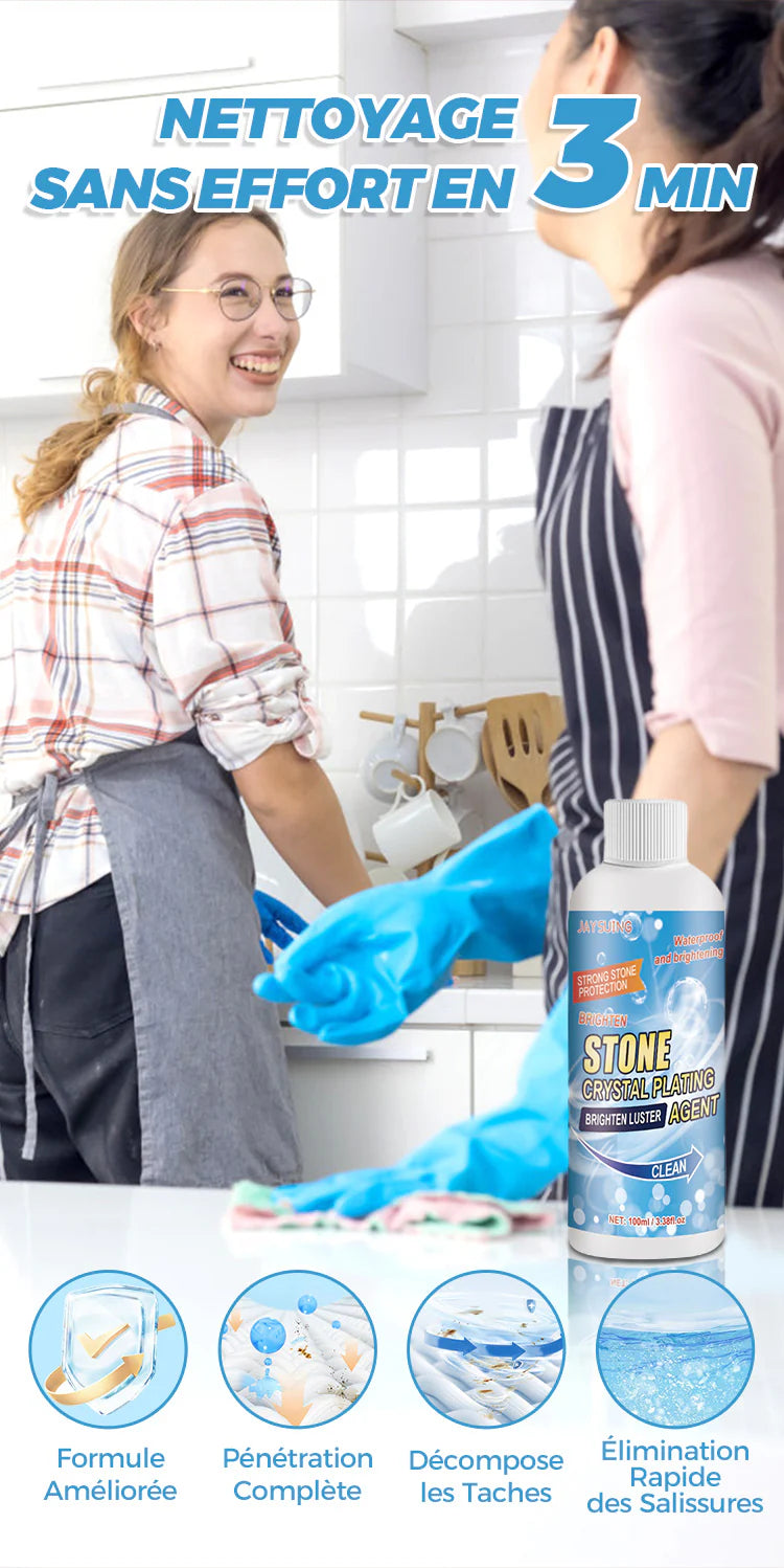 Détachant et rénovateur pour pierres (élimine efficacement les taches d'oxydation et de rouille)